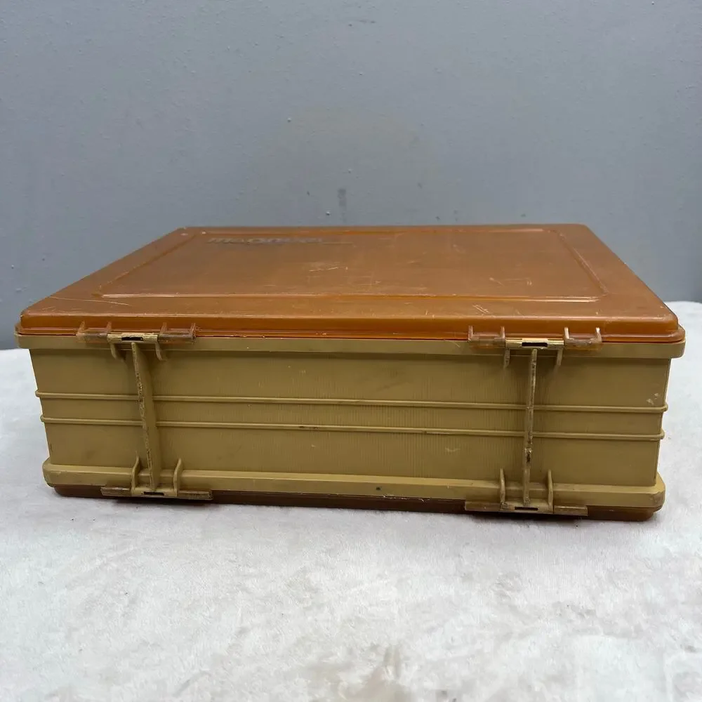 Magnum by Plano Fishing Tackle Box Double Sided Divided Organizer Orange